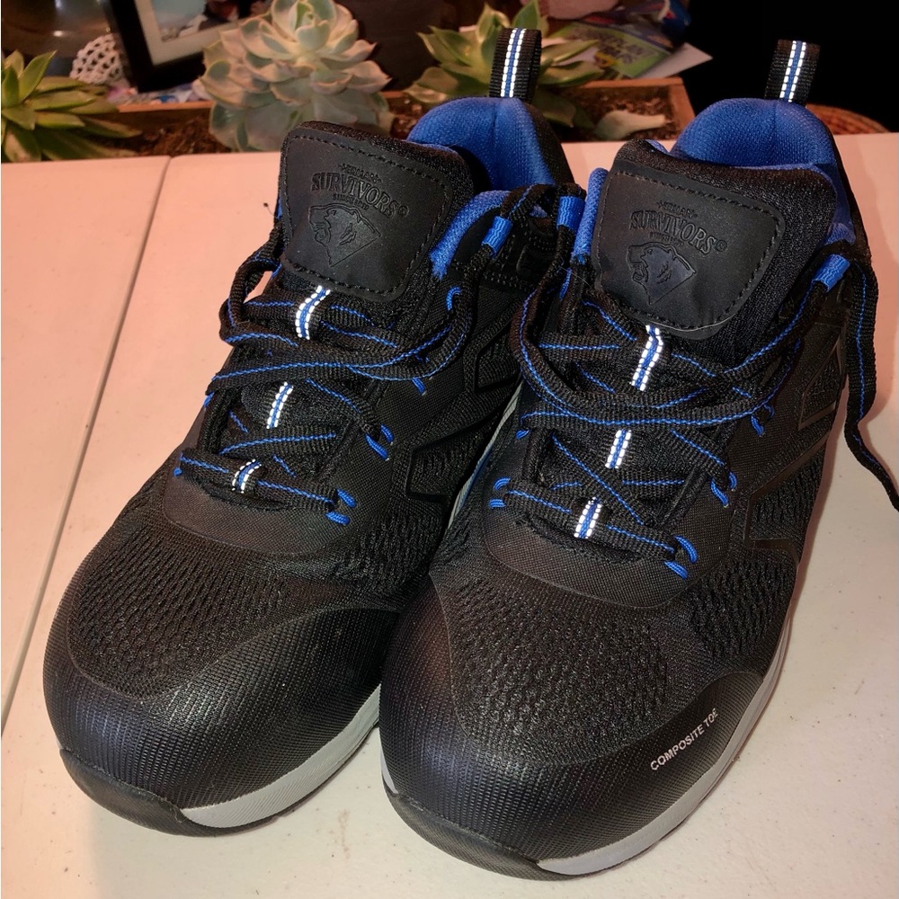 Women’s HERMAN SURVIVORS, Black Work Shoes with Composite Toe Guard